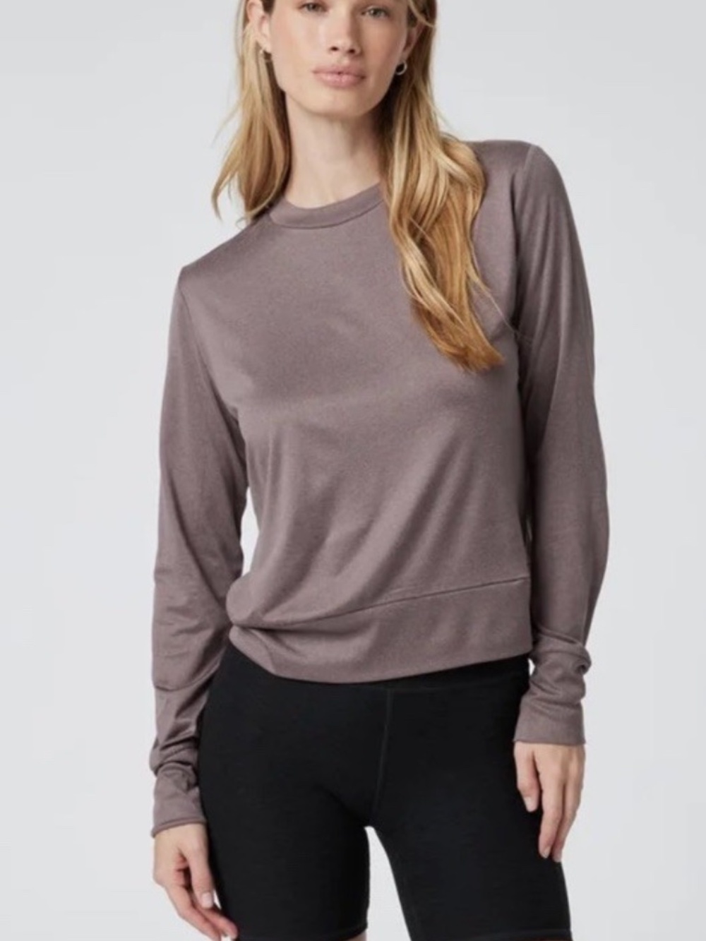 Vuori Daydream Crew Long Sleeve Women's Purple Sz M❤️
